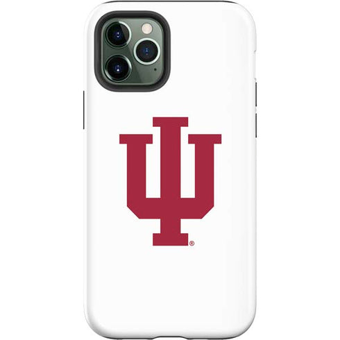 Indiana University IU Logo White iPhone 12 Pro Impact Case