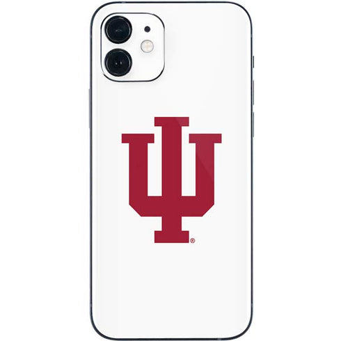Indiana University IU Logo White iPhone 12 Skin