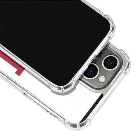 Indiana University IU Logo White iPhone 13 Pro Clear Case