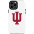 Indiana University IU Logo White iPhone 13 Pro Max Impact Case