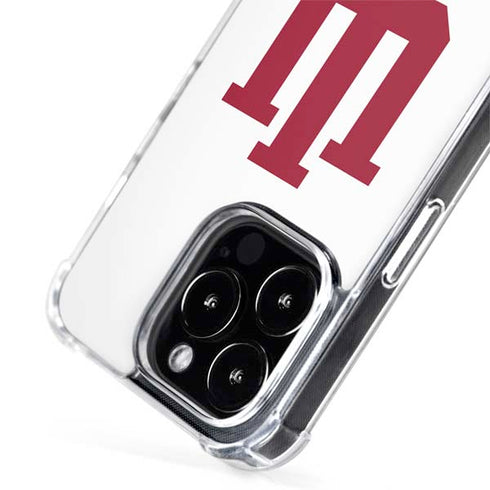 Indiana University IU Logo White iPhone 13 Pro Max MagSafe Case