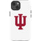 Indiana University IU Logo White iPhone 14 Impact Case
