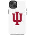 Indiana University IU Logo White iPhone 15 Impact Case