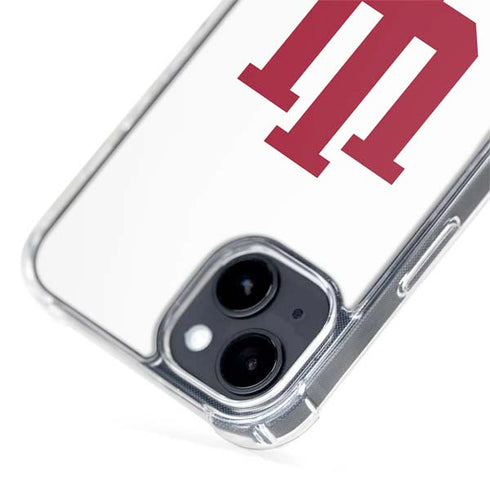 Indiana University IU Logo White iPhone 15 MagSafe Case