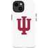 Indiana University IU Logo White iPhone 14 Plus Impact Case