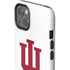 Indiana University IU Logo White iPhone 14 Plus Impact Case