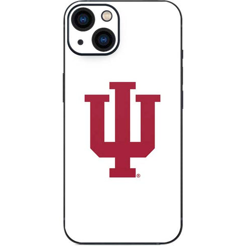 Indiana University IU Logo White iPhone 14 Plus Skin