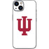 Indiana University IU Logo White iPhone 14 Plus Skin