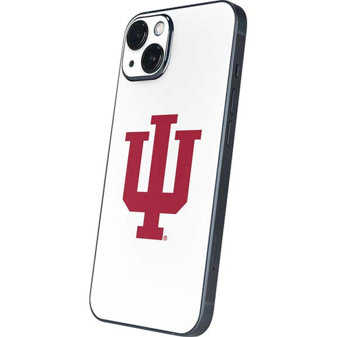 Indiana University IU Logo White iPhone 14 Plus Skin