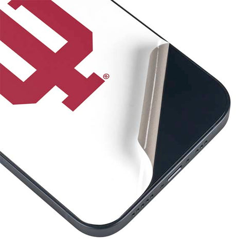 Indiana University IU Logo White iPhone 14 Plus Skin