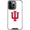 Indiana University IU Logo White iPhone 15 Pro Clear Case