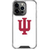 Indiana University IU Logo White iPhone 14 Pro Clear Case