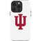 Indiana University IU Logo White iPhone 14 Pro Impact Case