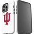 Indiana University IU Logo White iPhone 14 Pro Impact Case