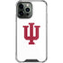 Indiana University IU Logo White iPhone 14 Pro Max Clear Case