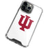 Indiana University IU Logo White iPhone 14 Pro Max Clear Case