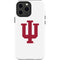 Indiana University IU Logo White iPhone 15 Pro Max Impact Case