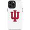 Indiana University IU Logo White iPhone 14 Pro Max Impact Case