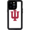 Indiana University IU Logo White iPhone 14 Pro Waterproof Case