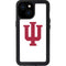 Indiana University IU Logo White iPhone 15 Waterproof Case