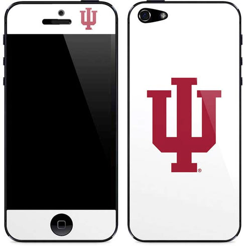 Indiana University IU Logo White iPhone 5/5s/5SE Skin