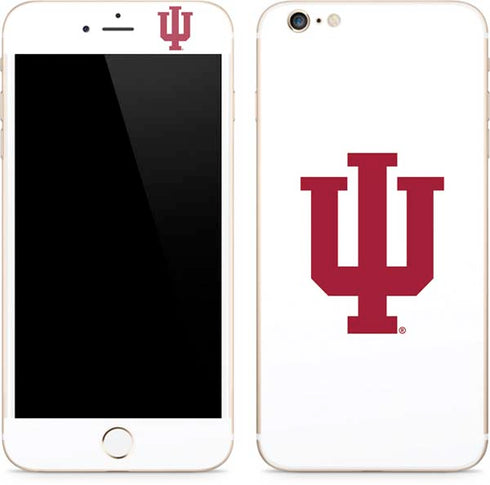 Indiana University IU Logo White iPhone 6/6s Plus Skin