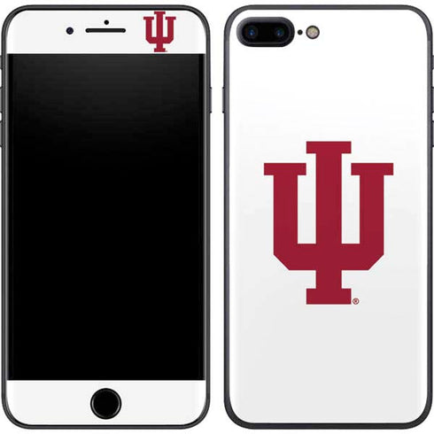 Indiana University IU Logo White iPhone 8 Plus Skin