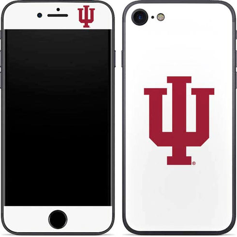Indiana University IU Logo White iPhone 8 Skin