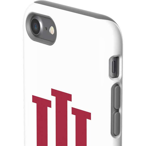 Indiana University IU Logo White iPhone SE (2nd & 3rd Gen) Pro Case