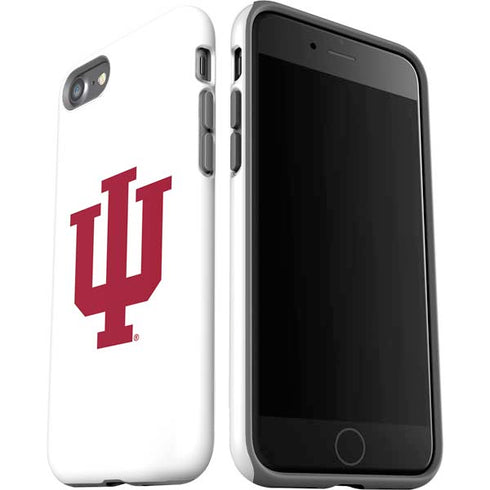 Indiana University IU Logo White iPhone SE (2nd & 3rd Gen) Pro Case