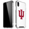 Indiana University IU Logo White iPhone XR Clear Case