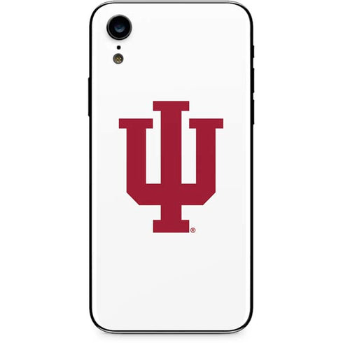 Indiana University IU Logo White iPhone XR Skin