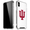 Indiana University IU Logo White iPhone XS Max Clear Case