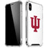 Indiana University IU Logo White iPhone XS Max Clear Case