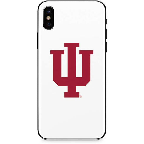 Indiana University IU Logo White iPhone XS Skin