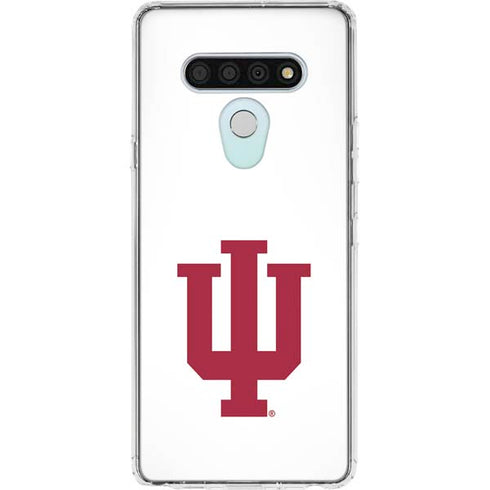 Indiana University IU Logo White LG Stylo 6 Clear Case