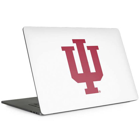 Indiana University IU Logo White Apple MacBook Pro 15-inch Skin
