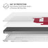 Indiana University IU Logo White MacBook Pro 16in (2021-25) Case plus Skin