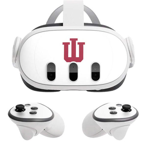 Indiana University IU Logo White Meta Quest 3 Skin