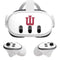 Indiana University IU Logo White Meta Quest 3 Skin