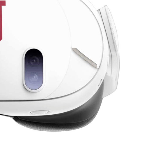 Indiana University IU Logo White Meta Quest 3 Skin