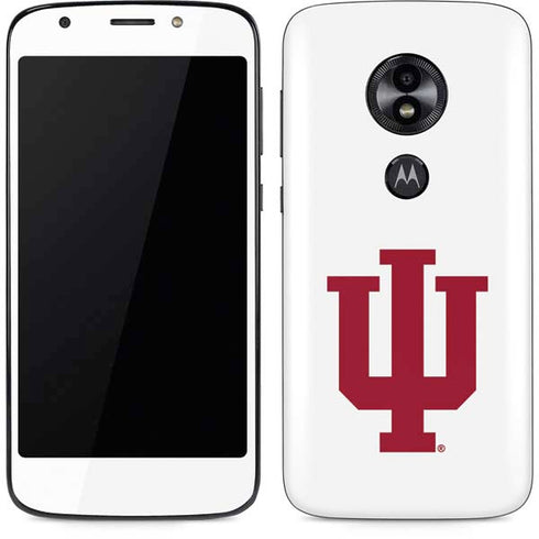 Indiana University IU Logo White Moto E5 Play Skin