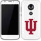 Indiana University IU Logo White Moto E5 Play Skin
