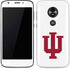Indiana University IU Logo White Moto E5 Play Skin