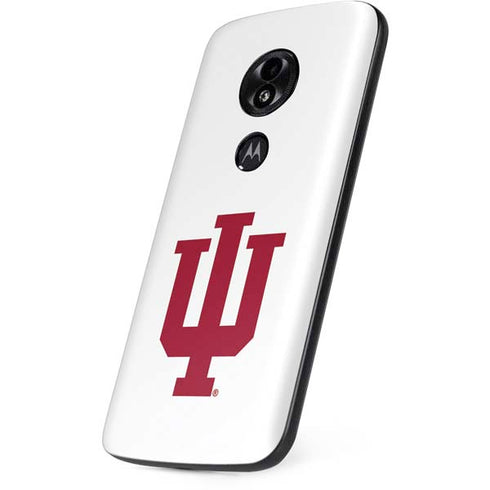 Indiana University IU Logo White Moto E5 Play Skin