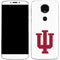 Indiana University IU Logo White Moto E5 Plus Skin