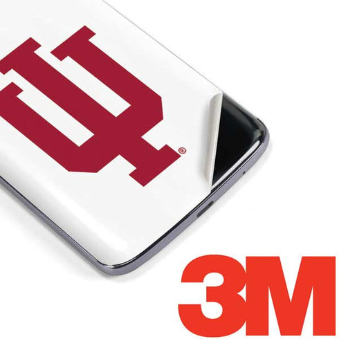 Indiana University IU Logo White Moto E5 Plus Skin