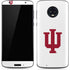 Indiana University IU Logo White Moto G6 Skin