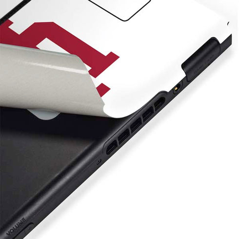 Indiana University IU Logo White Nintendo Switch Bundle Skin