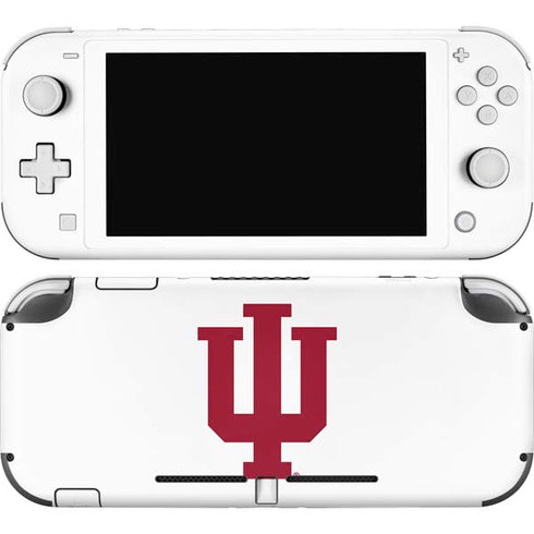 Indiana University IU Logo White Nintendo Switch Lite Skin